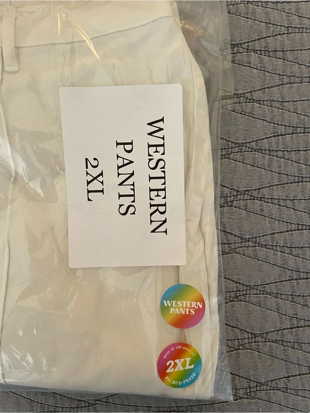 New Big Bud Press Western Off-White Pants Size 2X